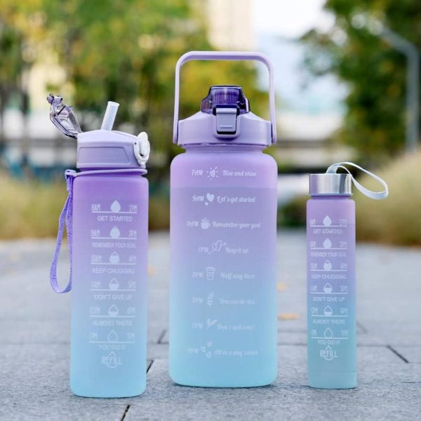 Sports Water Bottles Pack of 3