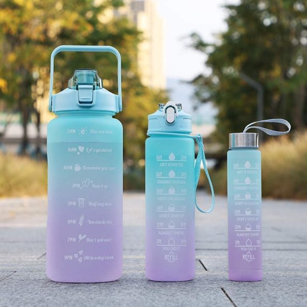 Sports Water Bottles Pack of 3